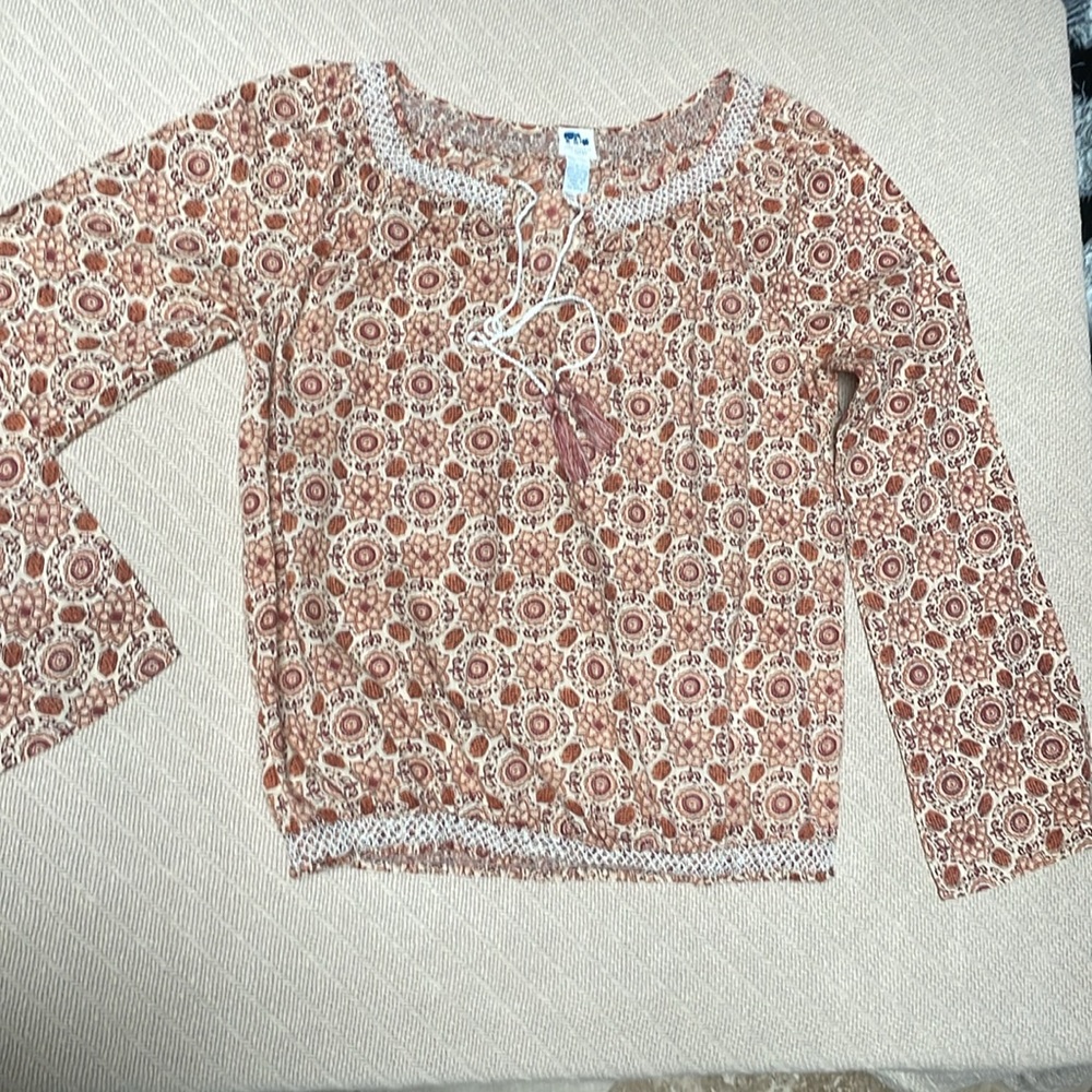 Lucky Brand long sleeve blouse SIZE Large…I do love and take offers!